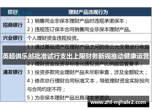 英超俱乐部批准试行支出上限财务新规推动健康运营